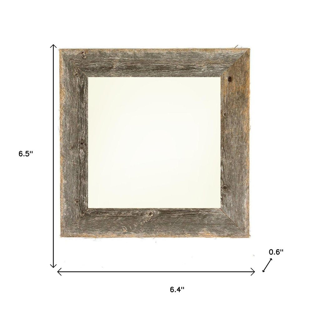 4" x 4" Gray Wood Tabletop Picture Frame