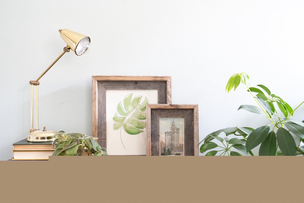5" x 7" Gray Solid Wood Tabletop Picture Frame