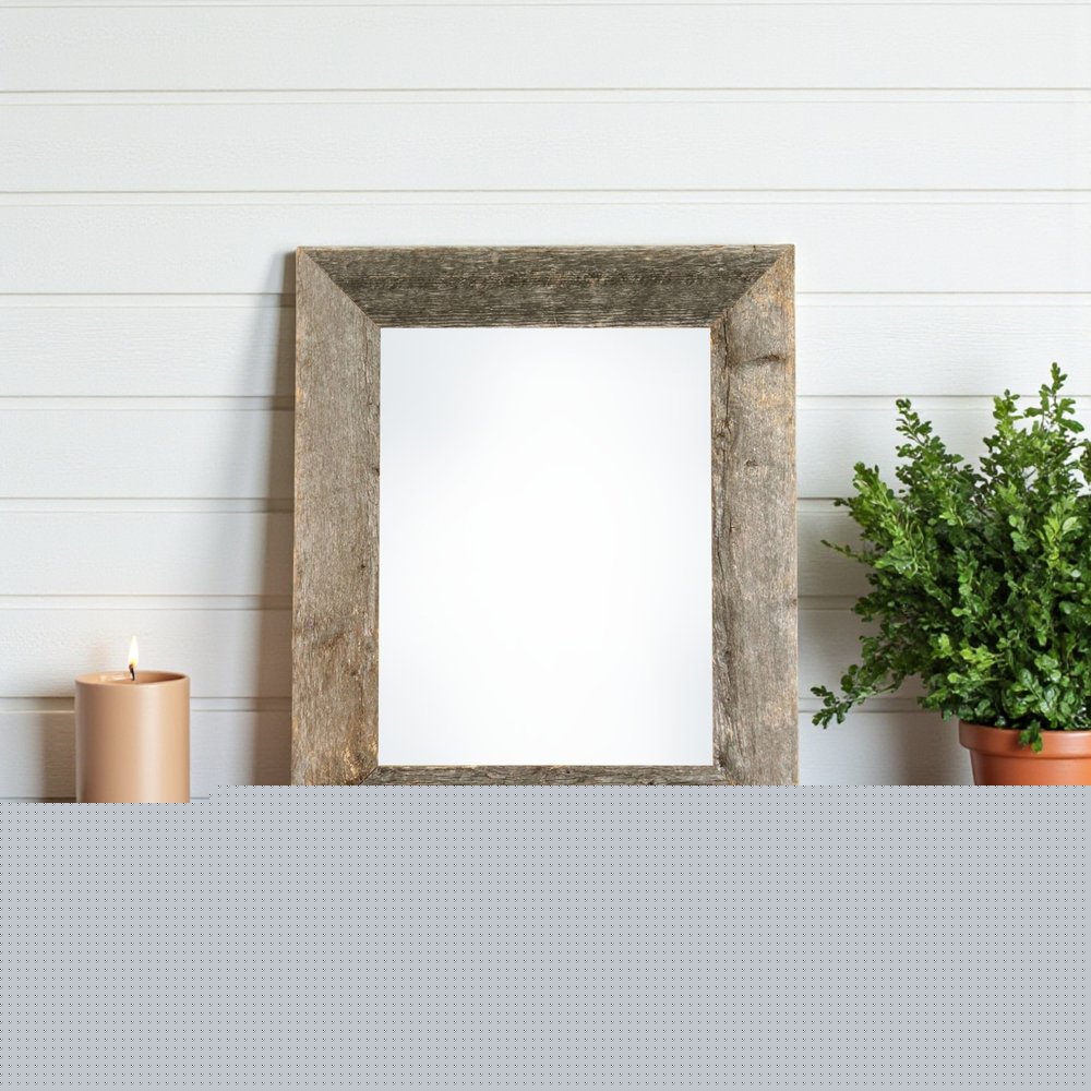 8.5" x 11" Gray Solid Wood Tabletop Picture Frame