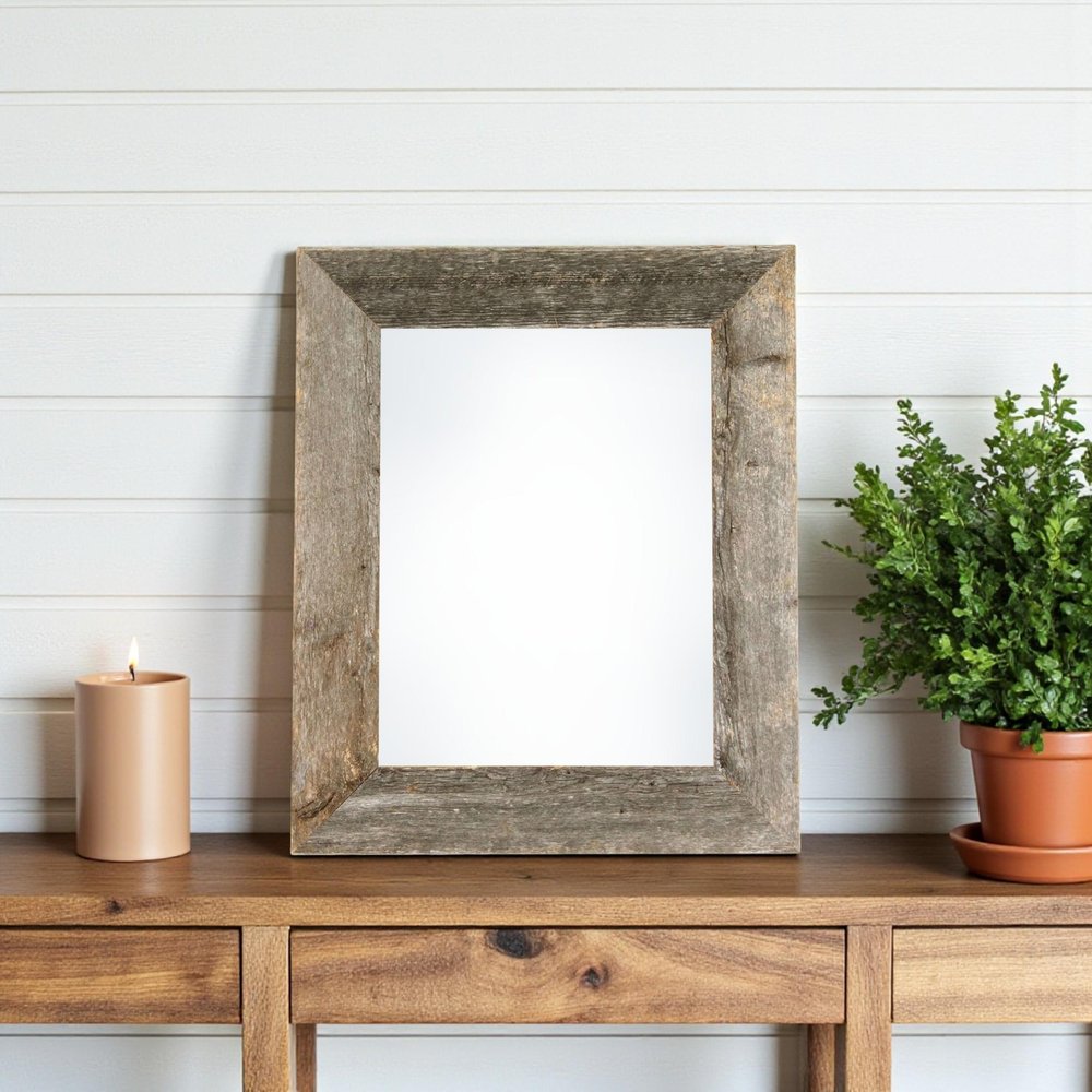 8.5" x 11" Gray Wood Tabletop Picture Frame