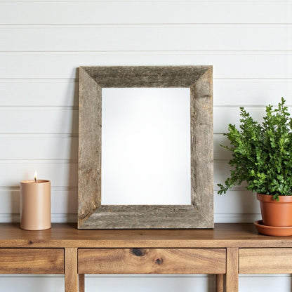 8.5" x 11" Gray Wood Tabletop Picture Frame