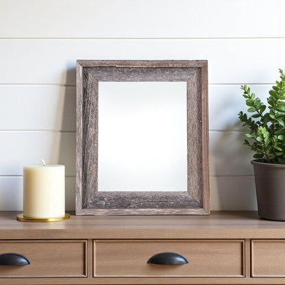 8.5" x 11" Gray Solid Wood Tabletop Picture Frame