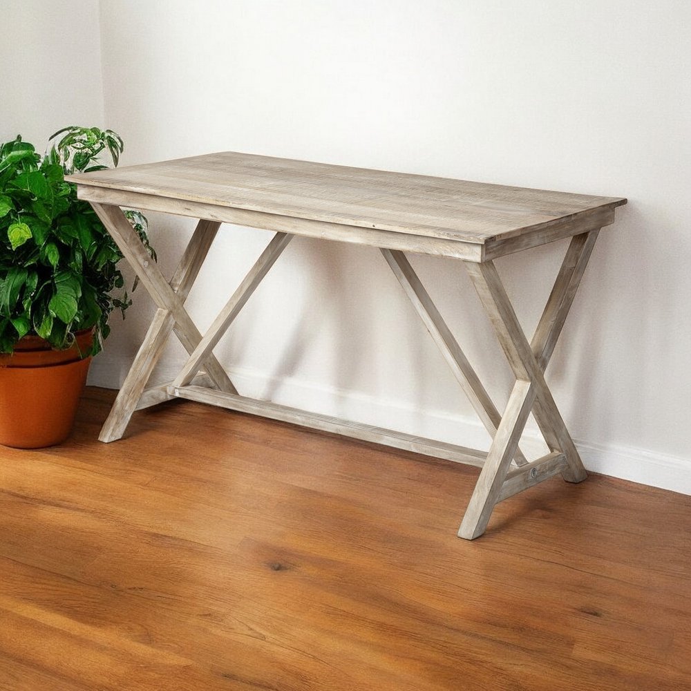 54" Brown Writing Desk