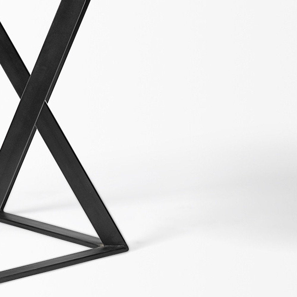 60" Brown and Black Writing Desk