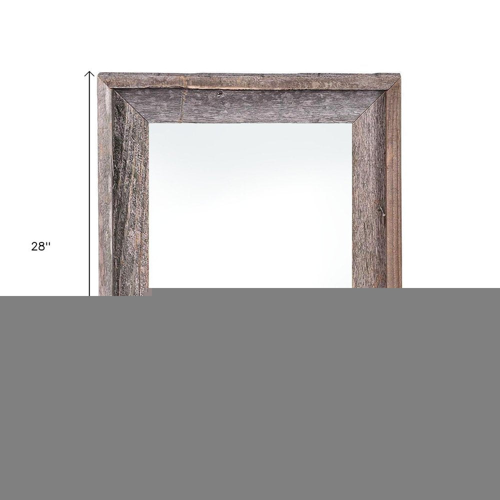 22" x 28" Gray Solid Wood Hanging Picture Frame