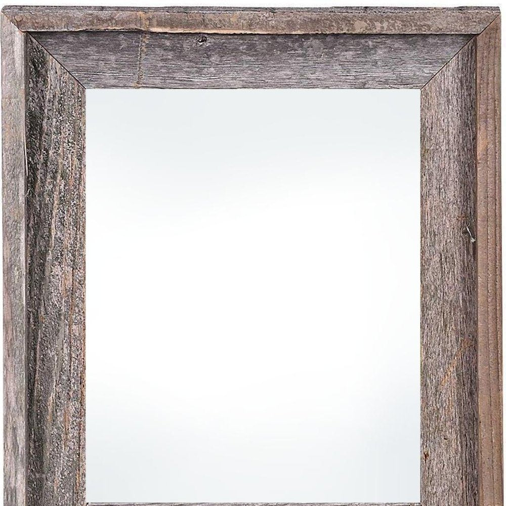 22" x 28" Gray Solid Wood Hanging Picture Frame