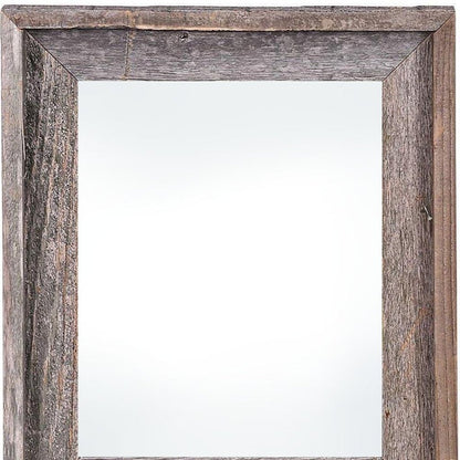 22" x 28" Gray Solid Wood Hanging Picture Frame