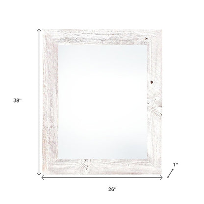 24" x 36" White Solid Wood Hanging Picture Frame