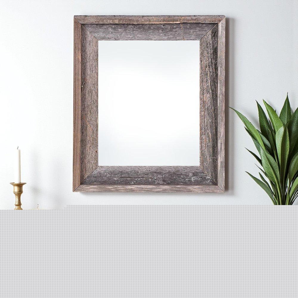 20" x 30" Gray Solid Wood Hanging Picture Frame