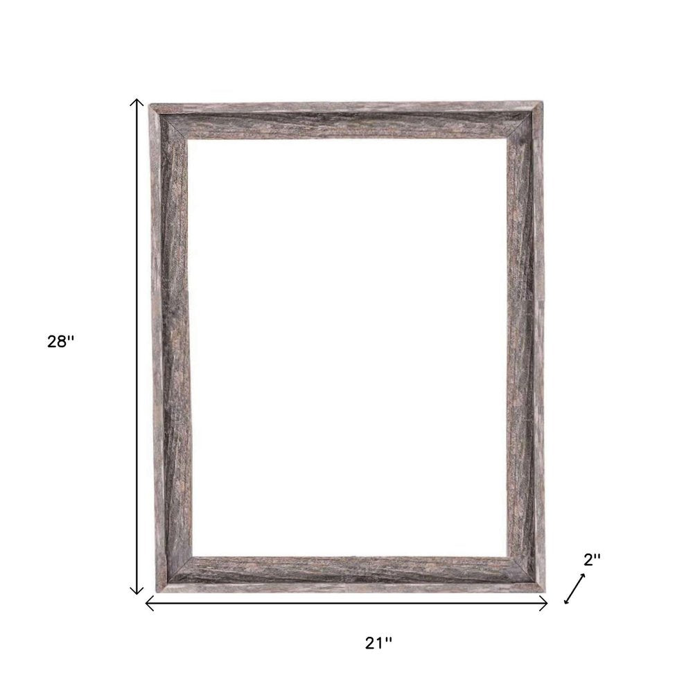 18" x 24" Gray Solid Wood Hanging Picture Frame