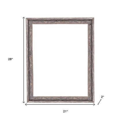 18" x 24" Gray Solid Wood Hanging Picture Frame
