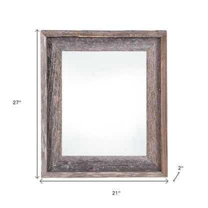 18" x 24" Gray Wood Hanging Picture Frame