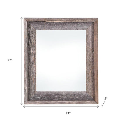 18" x 24" Gray Solid Wood Hanging Picture Frame