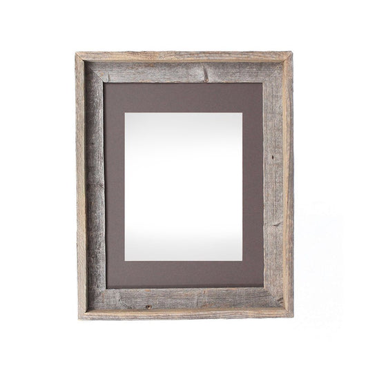 16" x 20" Gray Distressed Solid Wood Hanging Picture Frame