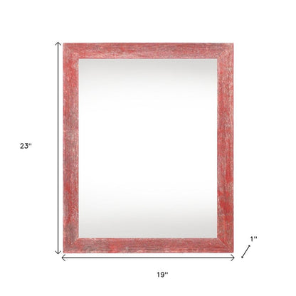 16" x 20" Red Solid Wood Hanging Picture Frame