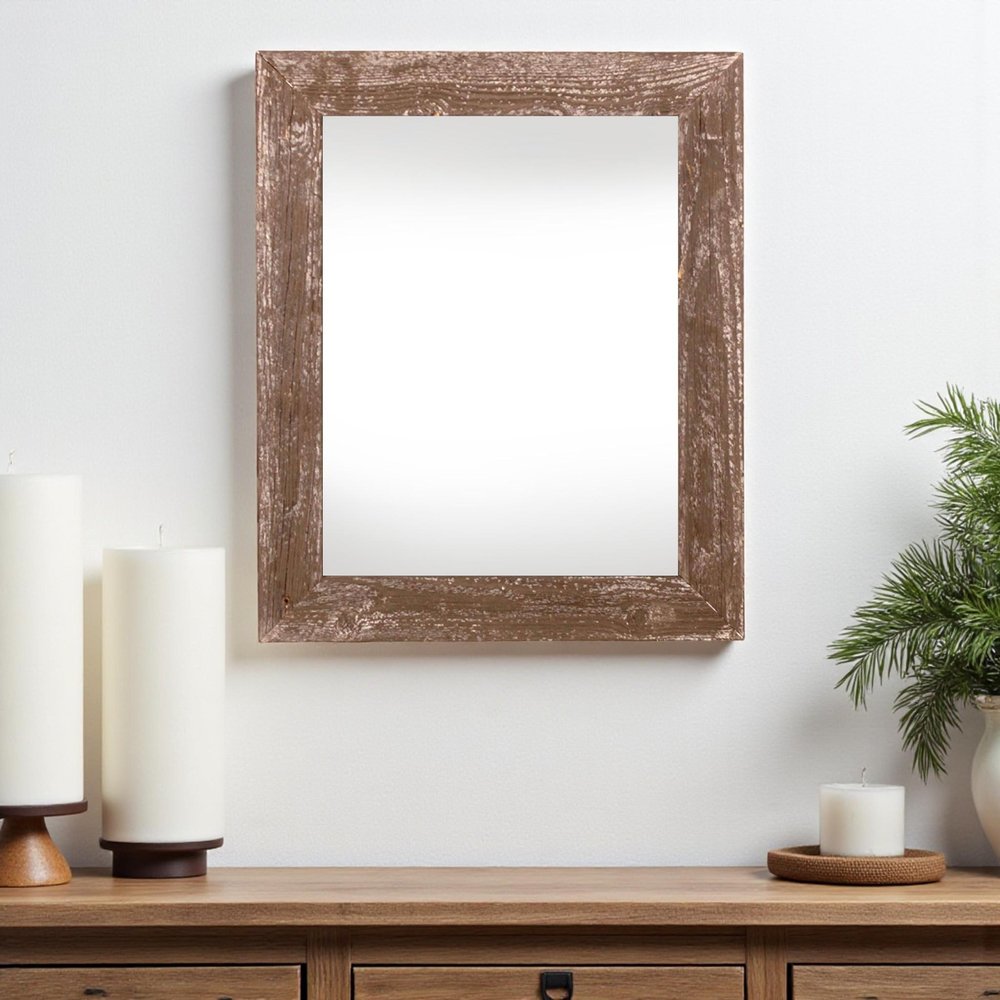 16" x 20" Brown Wood Hanging Picture Frame