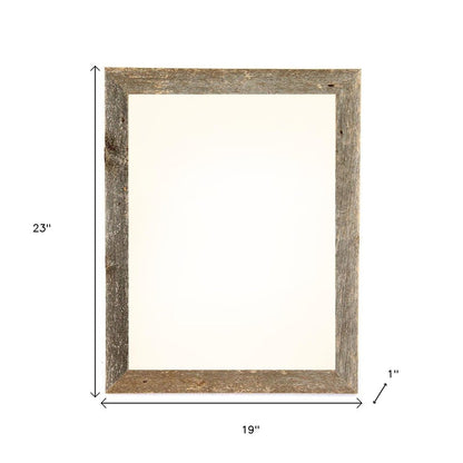 16" x 20" Gray Wood Hanging Picture Frame