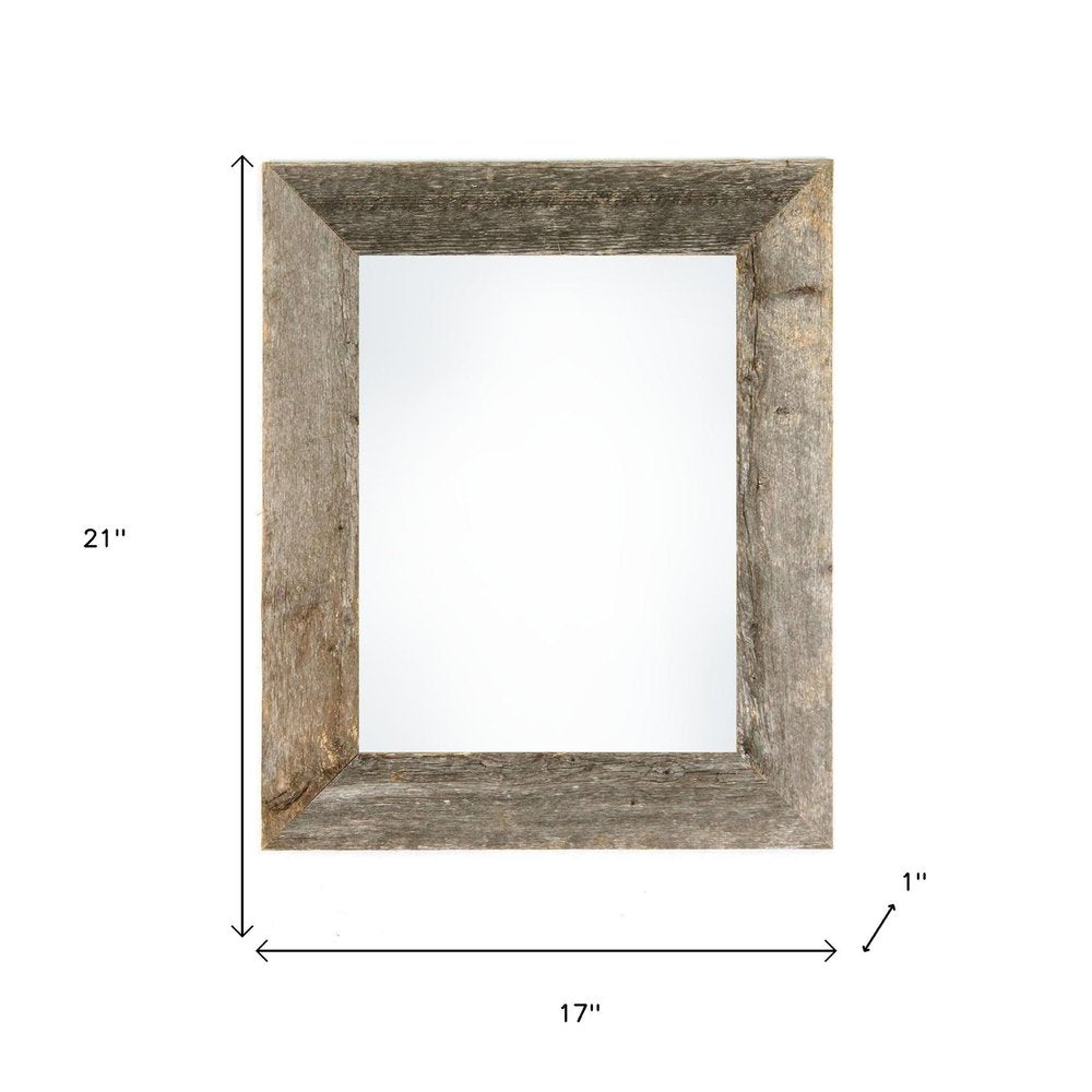 14" x 18" Gray Solid Wood Hanging Picture Frame