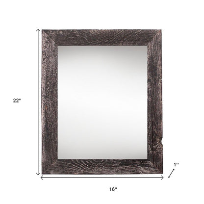 13" x 19" Black Solid Wood Hanging Picture Frame