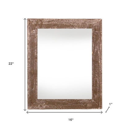 13" x 19" Brown Wood Hanging Picture Frame