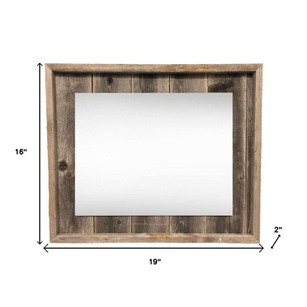 11" x 14" Gray Solid Wood Hanging Picture Frame