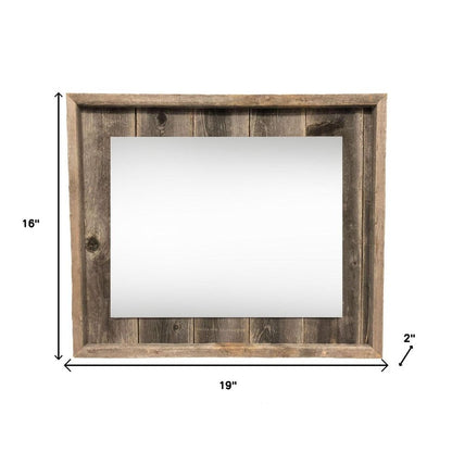 11" x 14" Gray Solid Wood Hanging Picture Frame