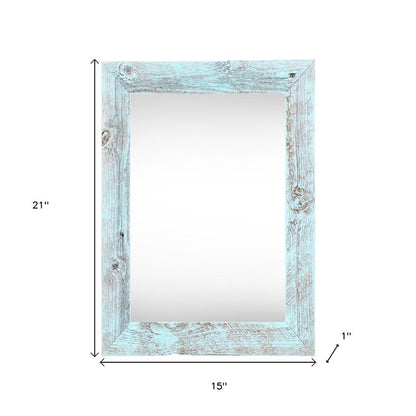 11" x 17" Blue Solid Wood Hanging Picture Frame