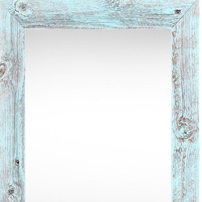 11" x 17" Blue Solid Wood Hanging Picture Frame