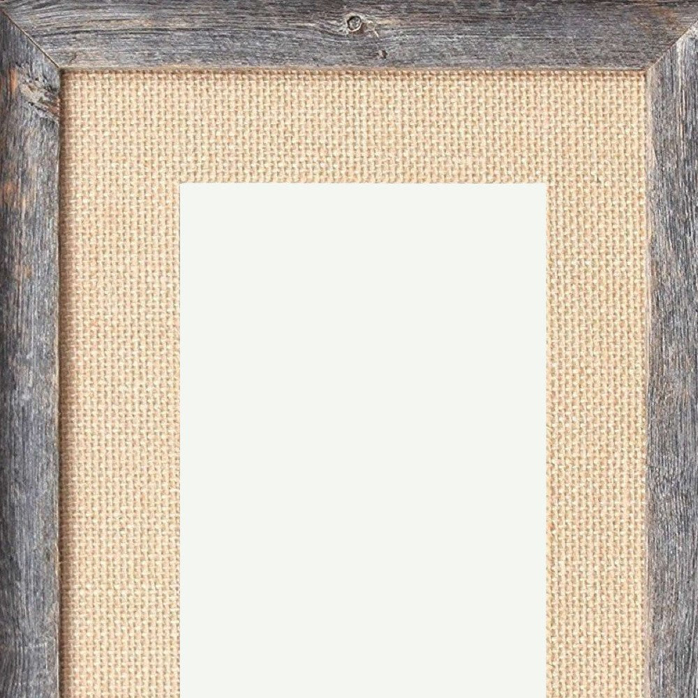 11" x 14" Gray Wood Hanging Picture Frame