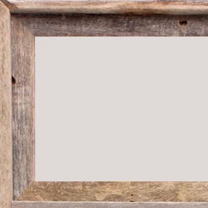 8" x 10" Gray Distressed Solid Wood Hanging Picture Frame