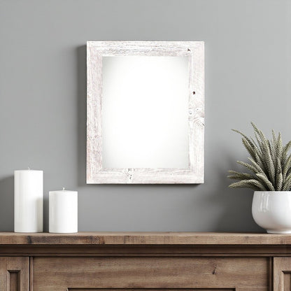 11" x 14" White Solid Wood Hanging Picture Frame