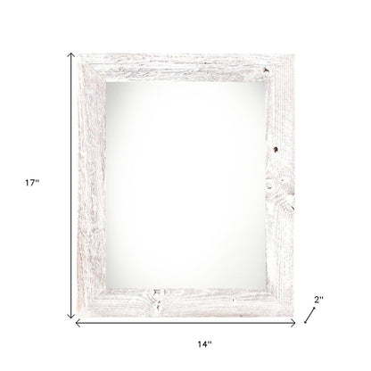 11" x 14" White Solid Wood Hanging Picture Frame