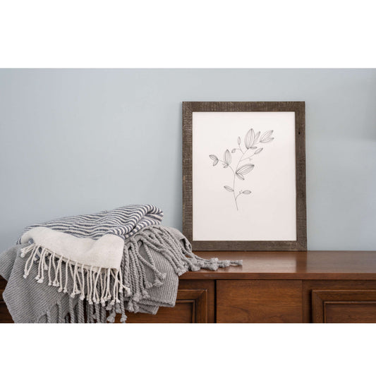 11" x 14" Espresso Solid Wood Hanging Picture Frame