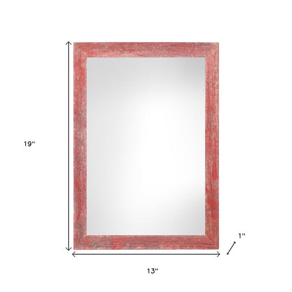11" x 17" Red Solid Wood Hanging Picture Frame