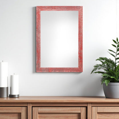 11" x 17" Red Solid Wood Hanging Picture Frame
