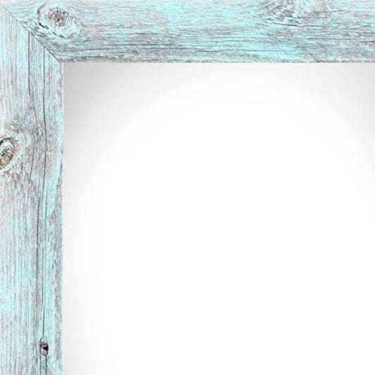 8.5" x 11" Blue Wood Hanging Picture Frame