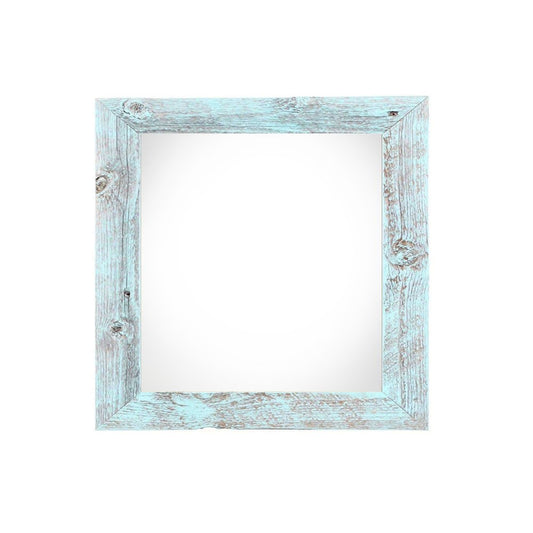 10" x 10" Blue Wood Hanging Picture Frame