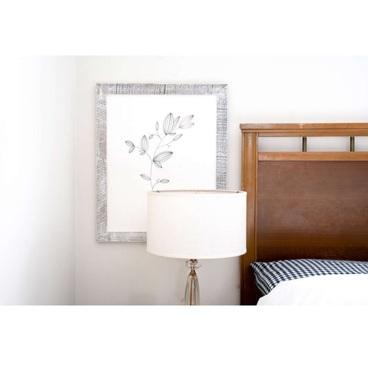 8" x 8" White Wood Tabletop Picture Frame
