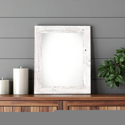8" x 8" White Solid Wood Tabletop Picture Frame