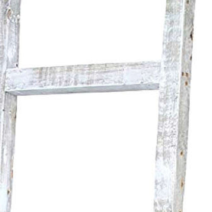 72" X 16" White Wood Hanging Dimensional Sculpture