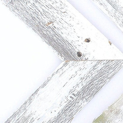 Set of Three White Wood Novelty Hanging Dimensional Sculpture