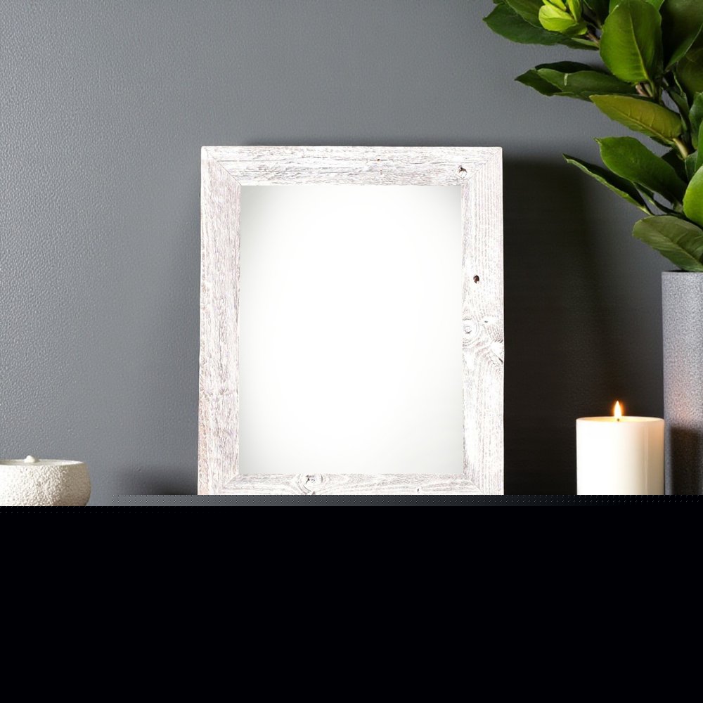 5" x 7" White Solid Wood Tabletop Picture Frame