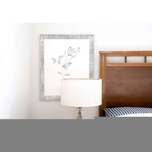 6" x 6" White Solid Wood Tabletop Picture Frame