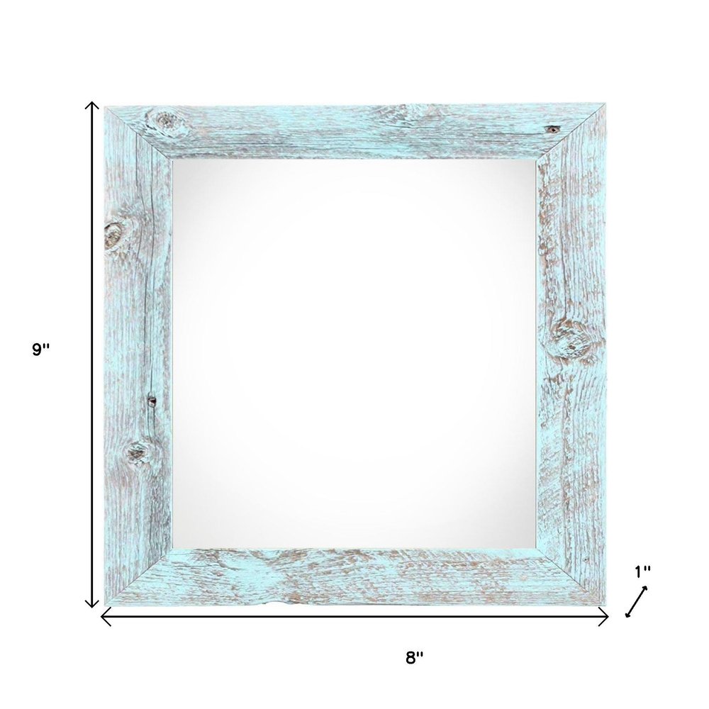 6" x 6" Blue Solid Wood Tabletop Picture Frame