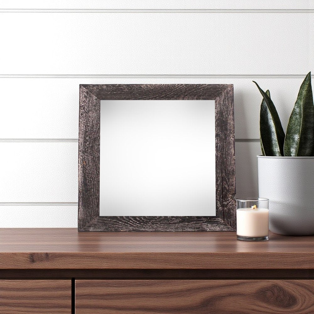 6" x 6" Black Solid Wood Tabletop Picture Frame