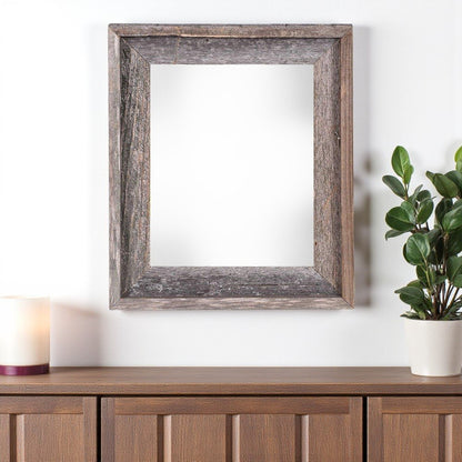 24" x 30" Gray Wood Hanging Picture Frame