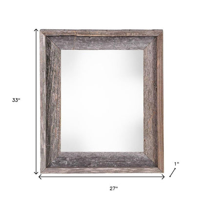 24" x 30" Gray Wood Hanging Picture Frame