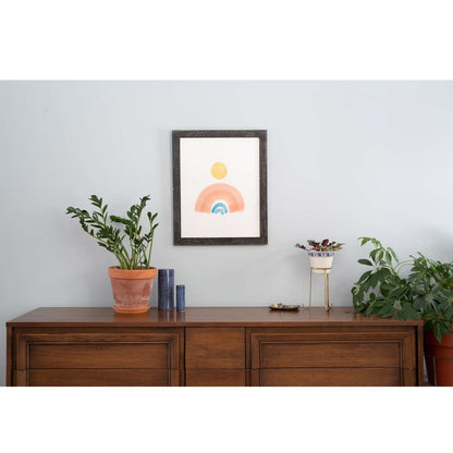 18" x 24" Black Solid Wood Hanging Picture Frame