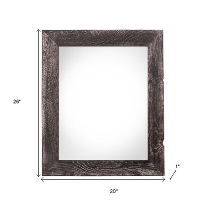 18" x 24" Black Solid Wood Hanging Picture Frame