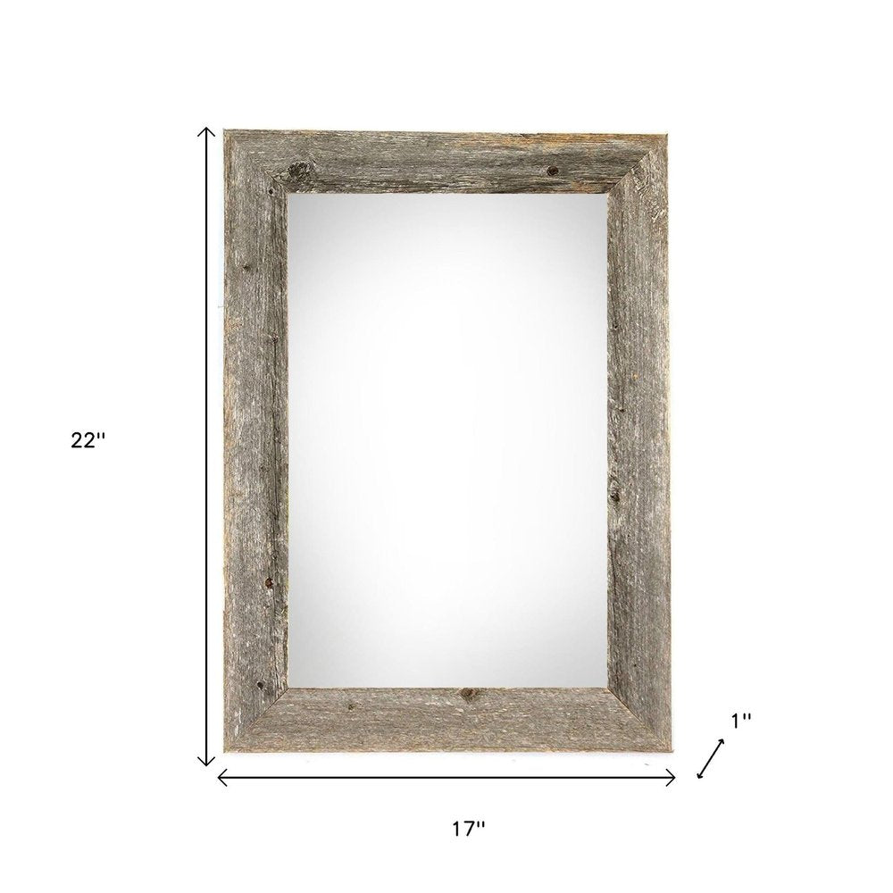 13" x 19" Gray Solid Wood Hanging Picture Frame